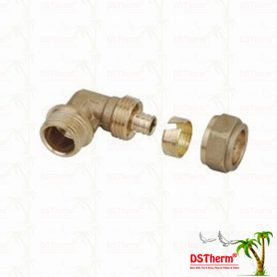 Montaggi d'ottone infilati femminili Logo Screw Fittings Middle Weight su misura colore d'ottone di Pex del gomito