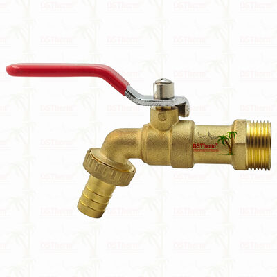 Rubinetti a becco classici in ferro rosso massiccio placcati in oro, rubinetto dell'acqua da 3/4"