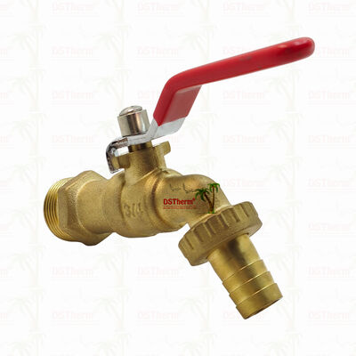 Rubinetti a becco classici in ferro rosso massiccio placcati in oro, rubinetto dell'acqua da 3/4"