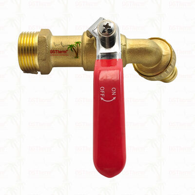 Rubinetti a becco classici in ferro rosso massiccio placcati in oro, rubinetto dell'acqua da 3/4"