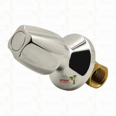 Valvola di arresto in ottone cromata Valvola globale stile sudamericano A 1/2 "-1"