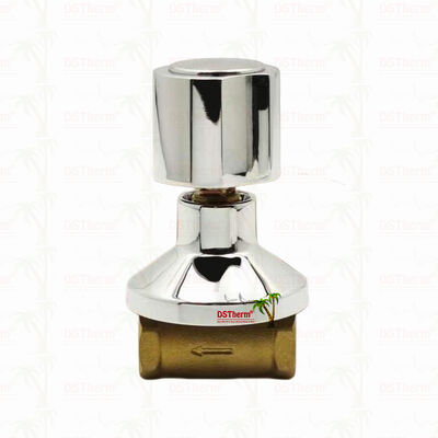 Valvola di arresto in ottone cromato, valvola globale, stile sudamericano B 1/2"-1"