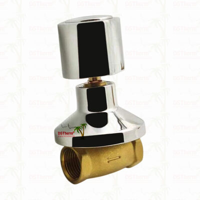 Valvola di arresto in ottone cromato, valvola globale, stile sudamericano B 1/2"-1"