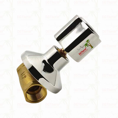 Valvola di arresto in ottone cromato, valvola globale, stile sudamericano B 1/2"-1"