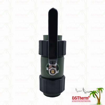 Valvola a sfera a doppia unione PPR con sfera in ottone e maniglia in ferro, 20-63MM, LOGO personalizzato