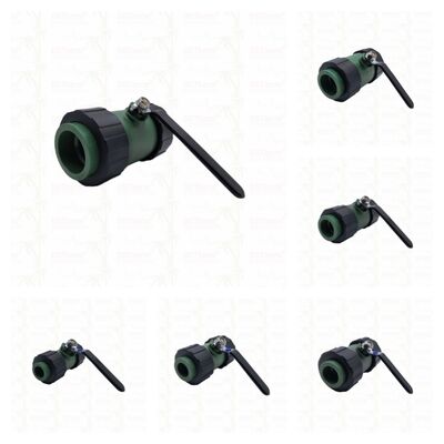 Valvola a sfera a doppia unione PPR con sfera in ottone e maniglia in ferro, 20-63MM, LOGO personalizzato