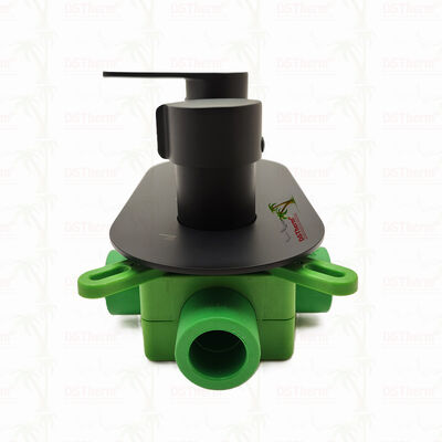 PPR 5 Ways Valvola di doccia per miscelatore rivestita di nero per il controllo della temperatura e del flusso