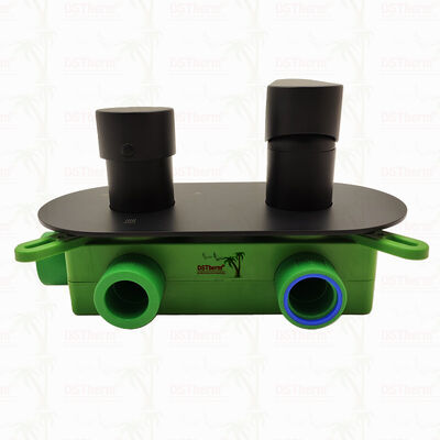 PPR 5 Ways Valvola di doccia per miscelatore rivestita di nero per il controllo della temperatura e del flusso