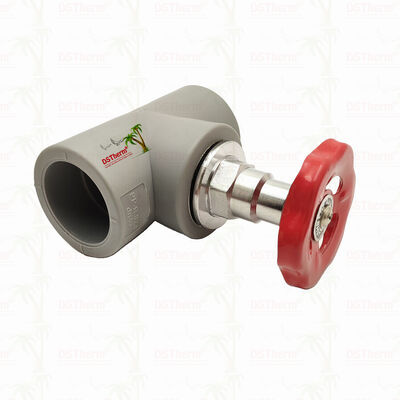 Valvola di intercettazione in PPR cromato grigio con cartuccia in ottone Global Valve 20-110mm