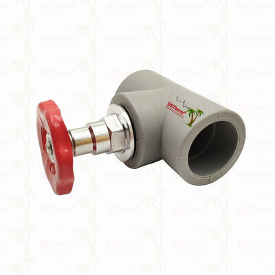 Valvola di intercettazione in PPR cromato grigio con cartuccia in ottone Global Valve 20-110mm