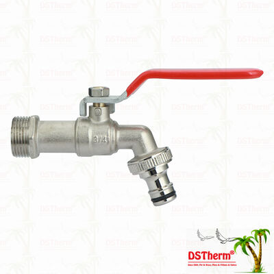Medio versatile pallone Bibcocks con il migliore anti-ruggine DACROMET maniglia Rubinetto Acqua rubinetto Spigot 1/2 "-1"