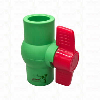 Valvola a sfera di plastica PPR con sfera di plastica per impianti idraulici 20-63 mm perdita zero