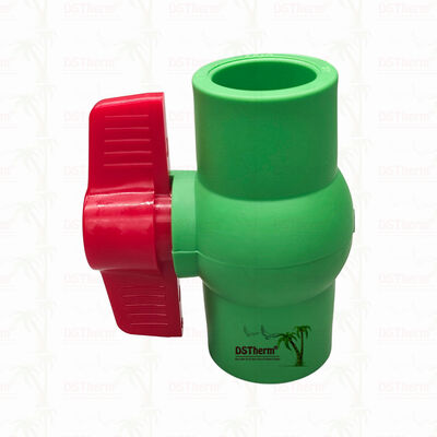 Valvola a sfera di plastica PPR con sfera di plastica per impianti idraulici 20-63 mm perdita zero