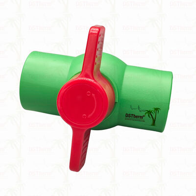 Valvola a sfera di plastica PPR con sfera di plastica per impianti idraulici 20-63 mm perdita zero