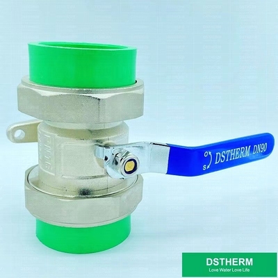 110 mm PPR Valvola a sfera a doppia unione PN25 resistente alla corrosione