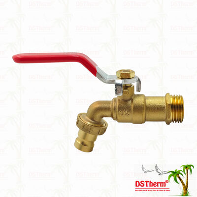 Collo oro pesante classico manico di ferro rosso bibcocks rubinetto idraulico becco rubinetto spigotto 1/2 
